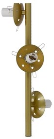 Lustră pe cablu DUO 3xE14/40W/230V aurie/neagră