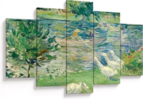 Tablou - Berthe Morisot, Girl in a Boat with Geese, reproducere (150x105 cm)
