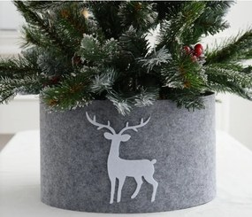 Husă pentru brad de Crăciun DEERBOX cu ren, gri