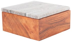 Cutie de depozitare maro din lemn decorativă Acacia – PT LIVING