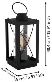 Lampă de masă BRADFORD 1xE27/60W/230V Eglo 43624