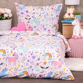 Lenjerie de pat din bumbac pentru copii4Home Unicorns , 140 x 200 cm, 70 x 90 cm, 140 x 200 cm, 70 x 90 cm