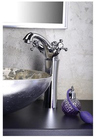 Baterie aurie pentru chiuvetă înaltă Antea – Sapho