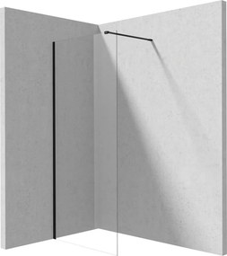 Paravan de dus Walk-in Deante Prizma negru 80x195 cm