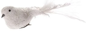 Decorațiune de Crăciun, pasăre Fiocco, cu clips, 22 x 6 x 5,5 cm