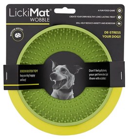 Bol pentru lins Wobble Light Green – LickiMat