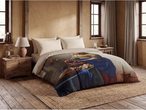 Lenjerie de pat din satin de bumbac VERMEER ART COLLECTION Dimensiune lenjerie de pat: 2 buc 60 x 70 cm | 200 x 200 cm