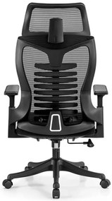 RESIGILAT- Scaun ergonomic Hale-H, spatar Mesh, sezut textil, Negru