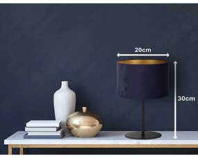 Lampă de masă Duolla ROLLER 1xE14/15W/230V d. 20 cm albastru/auriu