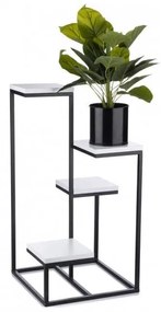 Suport flori KASKADA 79x40 cm negru/alb