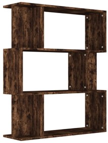 vidaXL Bibliotecă/Separator stejar fumuriu 80x24x96cm lemn prelucrat