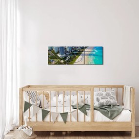 Tablou - Miami, Florida (cu ceas) (90x30 cm)