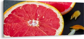Tablou cu grapefruit tăiat (120x50 cm)