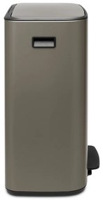 Coș de gunoi gri cu pedală din oțel 60 l Bo – Brabantia