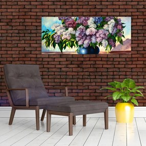 Tablou - Buchet de liliac (120x50 cm)