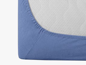 Cearsaf jersey BASIC albastru deschis 160 x 200 cm