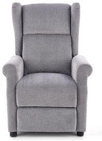 Fotoliu recliner cu functie de masaj Agustin M stofa gri