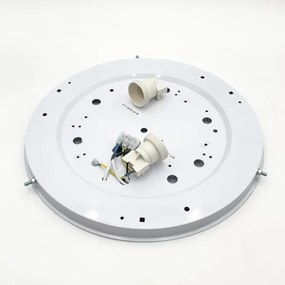 Plafonieră NATURAL, 3xE27/15W/230V, Ø 37,5 cm, pin/alb