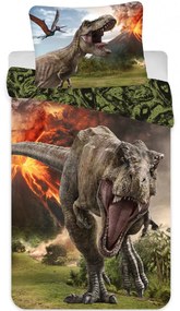Lenjerie de pat bumbac copii JURASSIC WORLD VOLCANO colorat Dimensiune lenjerie de pat: 70 x 90 cm | 140 x 200 cm