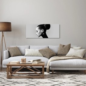 Tablou - Profilui femeii frumoase (120x50 cm)