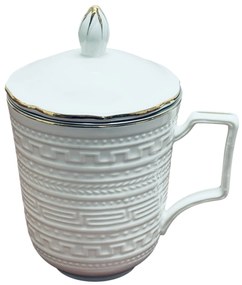 Cana din Portelan fosfatic cu infuzor metalic, SIMPLE, 350 ml