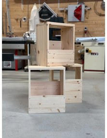 Noptieră în culoare naturală din lemn de pin Grab It – Karup Design