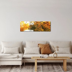 Tablou - Copac de toamnă (cu ceas) (90x30 cm)