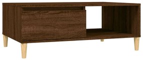 813172 vidaXL Masă de cafea, stejar maro, 90x60x35 cm, lemn compozit