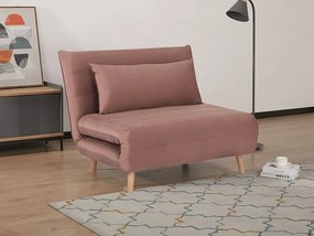 Fotoliu extensibil Culoare Roz, SPIKE VELVET