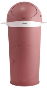 Coș de gunoi roz închis pentru scutece din plastic 25 l Whale – Kindsgut