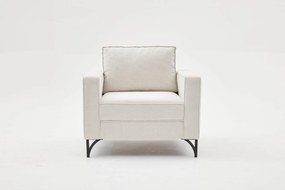 Fotoliu Berlin - Cream, Black