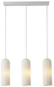Lustra suspendata design nordic Miella 3L alb