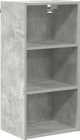 vidaXL Dulap suspendat Gri din beton 40 x 29,5 x 80 cm Lemn compozit