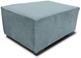 Fotoliu cu taburet SMART SET, albastru deschis