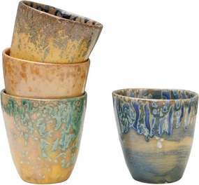 Set 4 cesti de cafea, din ceramica, Intense