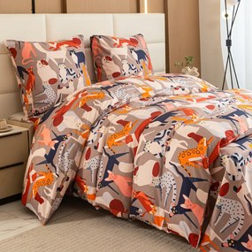 Lenjerie de pat din microfibra CATMOSPHERE colorata Dimensiune lenjerie de pat: 2 buc 70 x 90 cm | 200 x 220 cm