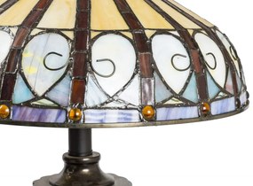 Lampa de masa Tiffany Paun h 72 cm