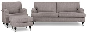 Set mobilier tapițat Bloomington A127Tapiterie, Picioare: Lemn, Role, Metal