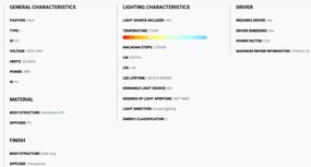Stalp LED iluminat exterior simetric 360º wide IP65 RUSH 370cm 2700K