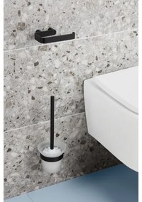 Suport de hârtie igienică KFA Armatura 864-022-81 oțel inoxidabil/negru mat