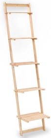 vidaXL Raft de perete tip scară, lemn de cedru, 41,5 x 30 x 176 cm