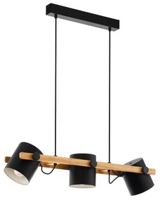 Eglo 43045 - Lustră pe cablu HORNWOOD 3xE27/60W/230V