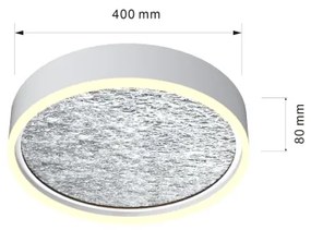 Plafonieră LED dimabilă Wofi 9002-103M BORDEAUX LED/37W/230V argintiu
