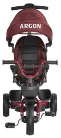 Tricicleta pliabila cu copertina NOVOKIDS™ Argon Trike , Pedale si maner pentru parinti, Scaun reversibil cu rotire 360 grade , Functie Free Wheel,