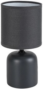 Lampa de masa ceramica si abajur albastru Daphni
