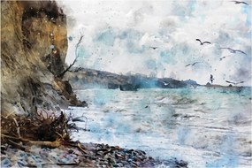 Tablou - Recif, acuarelă (90x60 cm)