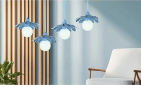 Bohemia-Design - Candelabru pe cablu 1xE27/60W/230V albastru