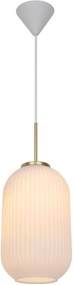 Nordlux Milford lampă suspendată 1x40 W alb-alamă-opal 2213203001