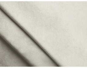 Colțar modular alb cu tapițerie din catifea (cu colț pe partea stângă) Lokua – Makamii