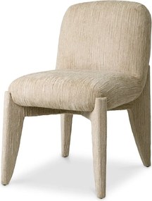 Scaun dining tapitat LUX Marius, Terren natural